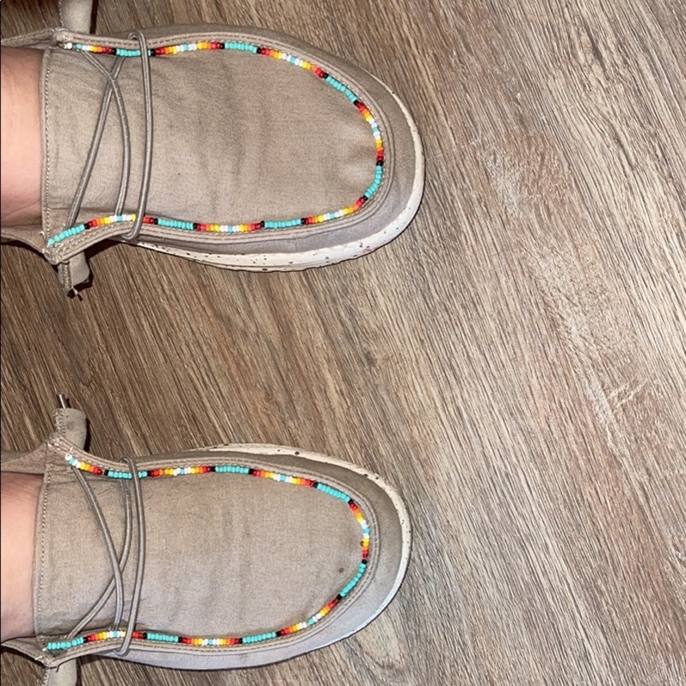 Custom Beaded Hey Dudes